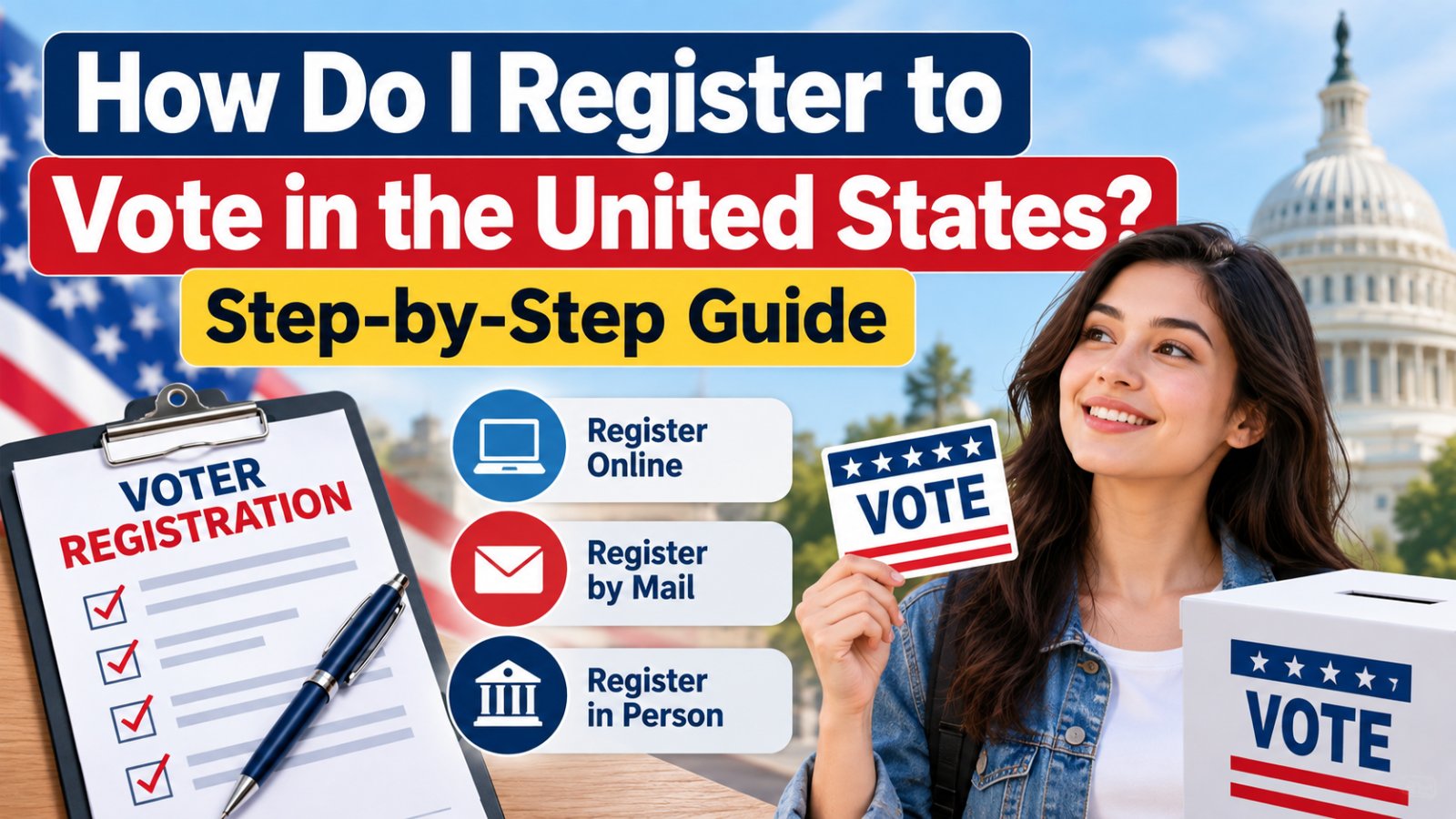 How Do I Register to Vote in the United States? Step-by-Step Guide