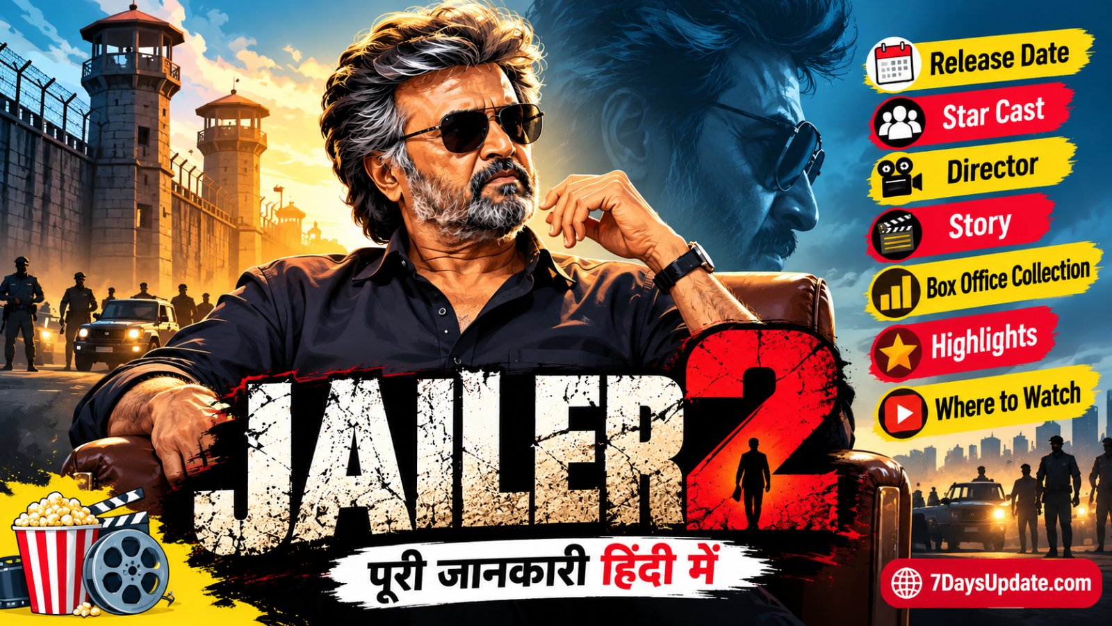 Jailer 2 movie 2026 Rajinikanth Tiger Muthuvel Pandian film review and cast