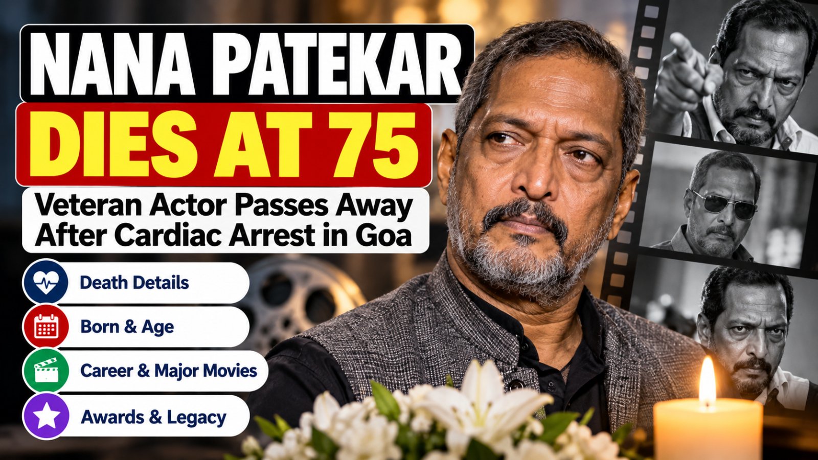 Nana Patekar death news at 75, Bollywood actor career and legacy